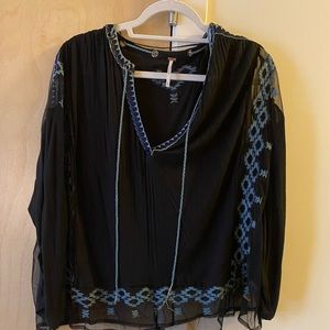 Black Free People Tunic